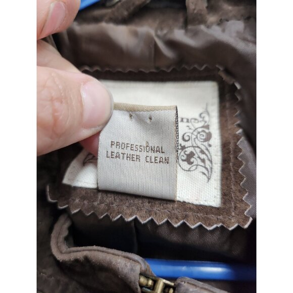 Ruff Hewn Brown Leather Jacket - Picture 6 of 8